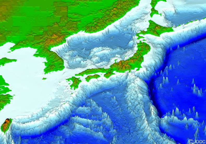 日本海底図