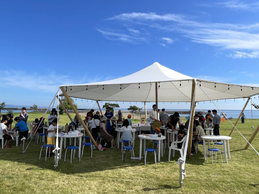 海と向き合うきっかけとなるさまざまなコンテンツを実施！ 射水市・海老江海浜公園で約1ヶ月間にわたるイベント「エビデイ！Beach」を開催しました！